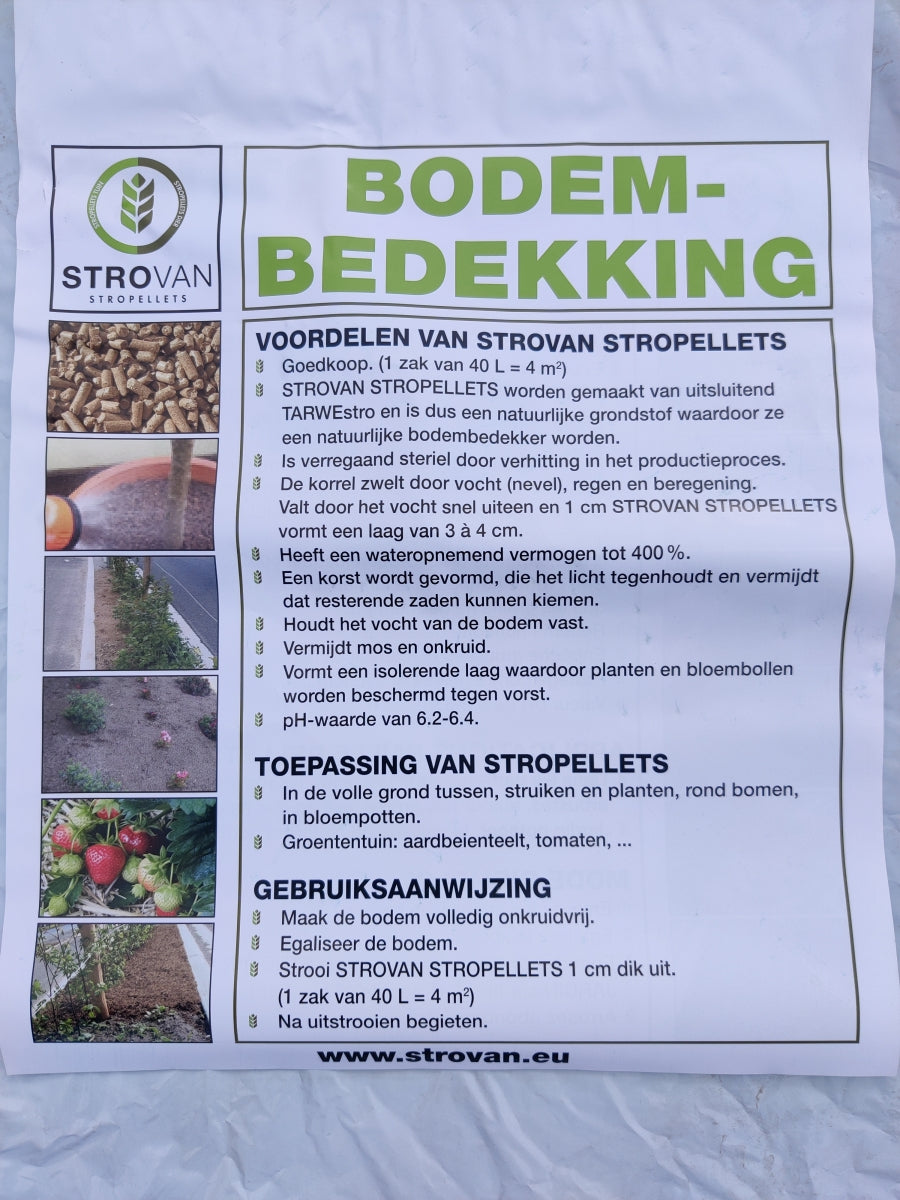 STROVAN-STROPELLETS TUIN 1 ZAK 15 KG 30 LITER Ø 6 KORREL