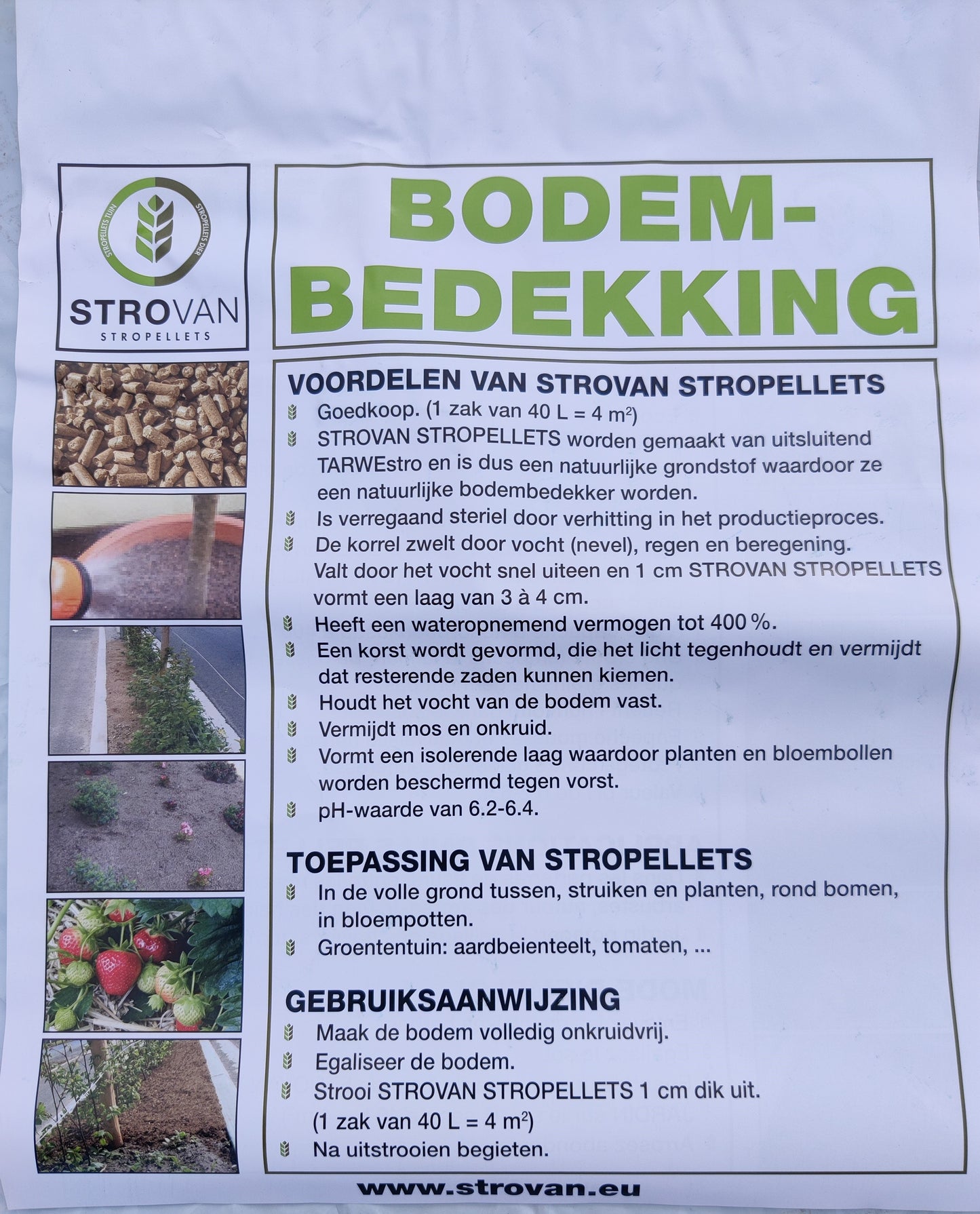 STROVAN-STROPELLETS TUIN 1 ZAK 20 KG