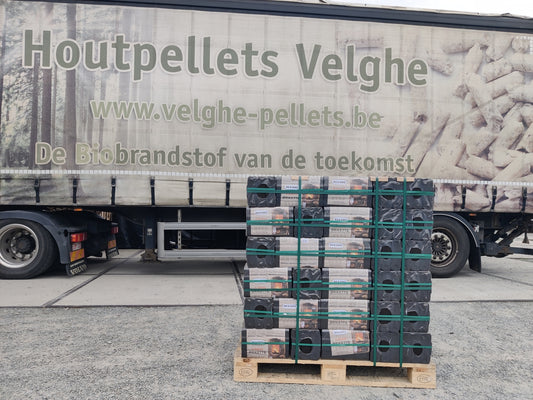 BRUINKOOLBRIKETTEN REKORD 10KG / PAK  1 PALET 90 PAKKEN