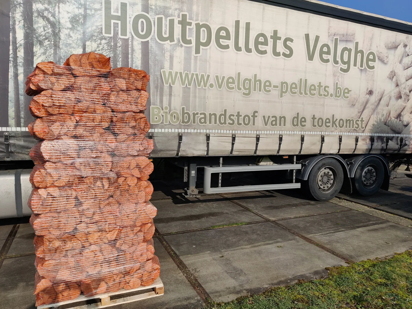 ELZEN BRANDHOUT - 1 PALLET - 90 NETZAKKEN 12,5 DM³